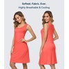 image:imageWiWi Nightgowns for Women Bamboo Viscose Super Soft Sleeveless Racerback Night Shirts Plus Size Cooling Sleepshirts S4XBpeach