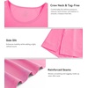 image:imageWiWi Nightgowns for Women Bamboo Viscose Super Soft Sleeveless Racerback Night Shirts Plus Size Cooling Sleepshirts S4XBraspberry Pink
