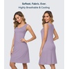 image:imageWiWi Nightgowns for Women Bamboo Viscose Super Soft Sleeveless Racerback Night Shirts Plus Size Cooling Sleepshirts S4XBviolet