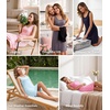 image:imageWiWi Nightgowns for Women Bamboo Viscose Super Soft Sleeveless Racerback Night Shirts Plus Size Cooling Sleepshirts S4XBviolet