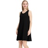 image:imageWiWi Nightgowns for Women Bamboo Viscose Super Soft Sleeveless Racerback Night Shirts Plus Size Cooling Sleepshirts S4XCblack