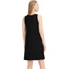image:imageWiWi Nightgowns for Women Bamboo Viscose Super Soft Sleeveless Racerback Night Shirts Plus Size Cooling Sleepshirts S4XCblack