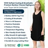 image:imageWiWi Nightgowns for Women Bamboo Viscose Super Soft Sleeveless Racerback Night Shirts Plus Size Cooling Sleepshirts S4XCblack