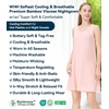 image:imageWiWi Nightgowns for Women Bamboo Viscose Super Soft Sleeveless Racerback Night Shirts Plus Size Cooling Sleepshirts S4XCcream Pink