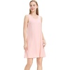 image:imageWiWi Nightgowns for Women Bamboo Viscose Super Soft Sleeveless Racerback Night Shirts Plus Size Cooling Sleepshirts S4XCcream Pink