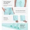 image:imageWiWi Pajama Pants for Women Bamboo Viscose Super Soft Bottoms Plus Size Cooling Wide Leg Casual Lounge Yoga Sweatpants S4XAaqua