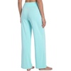 image:imageWiWi Pajama Pants for Women Bamboo Viscose Super Soft Bottoms Plus Size Cooling Wide Leg Casual Lounge Yoga Sweatpants S4XAaqua