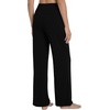image:imageWiWi Pajama Pants for Women Bamboo Viscose Super Soft Bottoms Plus Size Cooling Wide Leg Casual Lounge Yoga Sweatpants S4XAblack