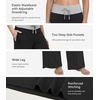 image:imageWiWi Pajama Pants for Women Bamboo Viscose Super Soft Bottoms Plus Size Cooling Wide Leg Casual Lounge Yoga Sweatpants S4XAblackLight Heather Grey