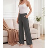 image:imageWiWi Pajama Pants for Women Bamboo Viscose Super Soft Bottoms Plus Size Cooling Wide Leg Casual Lounge Yoga Sweatpants S4XAcharcoal Heather