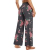 image:imageWiWi Pajama Pants for Women Bamboo Viscose Super Soft Bottoms Plus Size Cooling Wide Leg Casual Lounge Yoga Sweatpants S4XAcharcoalFloral