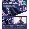image:imageWiWi Pajama Pants for Women Bamboo Viscose Super Soft Bottoms Plus Size Cooling Wide Leg Casual Lounge Yoga Sweatpants S4XAdark NavyPurple Floral