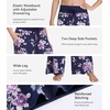 image:imageWiWi Pajama Pants for Women Bamboo Viscose Super Soft Bottoms Plus Size Cooling Wide Leg Casual Lounge Yoga Sweatpants S4XAdark NavyPurple Floral