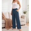 image:imageWiWi Pajama Pants for Women Bamboo Viscose Super Soft Bottoms Plus Size Cooling Wide Leg Casual Lounge Yoga Sweatpants S4XAdeep Teal