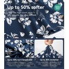 image:imageWiWi Pajama Pants for Women Bamboo Viscose Super Soft Bottoms Plus Size Cooling Wide Leg Casual Lounge Yoga Sweatpants S4XAink Blue Floral