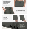 image:imageWiWi Pajama Pants for Women Bamboo Viscose Super Soft Bottoms Plus Size Cooling Wide Leg Casual Lounge Yoga Sweatpants S4XAiron Grey