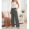 image:imageWiWi Pajama Pants for Women Bamboo Viscose Super Soft Bottoms Plus Size Cooling Wide Leg Casual Lounge Yoga Sweatpants S4XAiron Grey