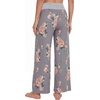 image:imageWiWi Pajama Pants for Women Bamboo Viscose Super Soft Bottoms Plus Size Cooling Wide Leg Casual Lounge Yoga Sweatpants S4XAlight GreyFloral