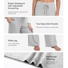 image:imageWiWi Pajama Pants for Women Bamboo Viscose Super Soft Bottoms Plus Size Cooling Wide Leg Casual Lounge Yoga Sweatpants S4XAlight Heather Grey