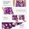 image:imageWiWi Pajama Pants for Women Bamboo Viscose Super Soft Bottoms Plus Size Cooling Wide Leg Casual Lounge Yoga Sweatpants S4XAlight Purple Floral