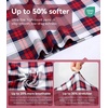image:imageWiWi Pajama Pants for Women Bamboo Viscose Super Soft Bottoms Plus Size Cooling Wide Leg Casual Lounge Yoga Sweatpants S4XAnavyRed Plaid
