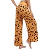 image:imageWiWi Pajama Pants for Women Bamboo Viscose Super Soft Bottoms Plus Size Cooling Wide Leg Casual Lounge Yoga Sweatpants S4XApumpkin Spider on Orange