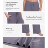 image:imageWiWi Pajama Pants for Women Bamboo Viscose Super Soft Bottoms Plus Size Cooling Wide Leg Casual Lounge Yoga Sweatpants S4XApurplish Grey
