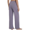 image:imageWiWi Pajama Pants for Women Bamboo Viscose Super Soft Bottoms Plus Size Cooling Wide Leg Casual Lounge Yoga Sweatpants S4XApurplish Grey