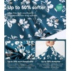 image:imageWiWi Pajama Pants for Women Bamboo Viscose Super Soft Bottoms Plus Size Cooling Wide Leg Casual Lounge Yoga Sweatpants S4XAteal Blue Floral