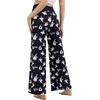 image:imageWiWi Pajama Pants for Women Bamboo Viscose Super Soft Bottoms Plus Size Cooling Wide Leg Casual Lounge Yoga Sweatpants S4XAwhite Ghost on Black