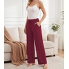 image:imageWiWi Pajama Pants for Women Bamboo Viscose Super Soft Bottoms Plus Size Cooling Wide Leg Casual Lounge Yoga Sweatpants S4XAwine