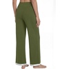 image:imageWiWi Pajama Pants for Women Bamboo Viscose Super Soft Bottoms Plus Size Cooling Wide Leg Casual Lounge Yoga Sweatpants S4XBarmy Green