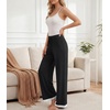 image:imageWiWi Pajama Pants for Women Bamboo Viscose Super Soft Bottoms Plus Size Cooling Wide Leg Casual Lounge Yoga Sweatpants S4XBblack