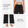 image:imageWiWi Pajama Pants for Women Bamboo Viscose Super Soft Bottoms Plus Size Cooling Wide Leg Casual Lounge Yoga Sweatpants S4XBblack