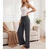 image:imageWiWi Pajama Pants for Women Bamboo Viscose Super Soft Bottoms Plus Size Cooling Wide Leg Casual Lounge Yoga Sweatpants S4XBcharcoal Heather