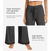 image:imageWiWi Pajama Pants for Women Bamboo Viscose Super Soft Bottoms Plus Size Cooling Wide Leg Casual Lounge Yoga Sweatpants S4XBcharcoal Heather