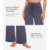 image:imageWiWi Pajama Pants for Women Bamboo Viscose Super Soft Bottoms Plus Size Cooling Wide Leg Casual Lounge Yoga Sweatpants S4XBdark Grey