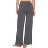 image:imageWiWi Pajama Pants for Women Bamboo Viscose Super Soft Bottoms Plus Size Cooling Wide Leg Casual Lounge Yoga Sweatpants S4XBiron Grey
