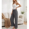 image:imageWiWi Pajama Pants for Women Bamboo Viscose Super Soft Bottoms Plus Size Cooling Wide Leg Casual Lounge Yoga Sweatpants S4XBiron Grey