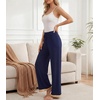 image:imageWiWi Pajama Pants for Women Bamboo Viscose Super Soft Bottoms Plus Size Cooling Wide Leg Casual Lounge Yoga Sweatpants S4XBnavy
