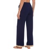 image:imageWiWi Pajama Pants for Women Bamboo Viscose Super Soft Bottoms Plus Size Cooling Wide Leg Casual Lounge Yoga Sweatpants S4XBnavy
