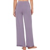 image:imageWiWi Pajama Pants for Women Bamboo Viscose Super Soft Bottoms Plus Size Cooling Wide Leg Casual Lounge Yoga Sweatpants S4XBviolet