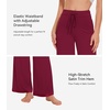 image:imageWiWi Pajama Pants for Women Bamboo Viscose Super Soft Bottoms Plus Size Cooling Wide Leg Casual Lounge Yoga Sweatpants S4XBwine