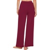 image:imageWiWi Pajama Pants for Women Bamboo Viscose Super Soft Bottoms Plus Size Cooling Wide Leg Casual Lounge Yoga Sweatpants S4XBwine