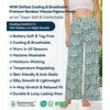 image:imageWiWi Pajama Pants for Women Bamboo Viscose Super Soft Bottoms Plus Size Cooling Wide Leg Casual Lounge Yoga Sweatpants S4XCgreen Leopard