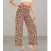 image:imageWiWi Pajama Pants for Women Bamboo Viscose Super Soft Bottoms Plus Size Cooling Wide Leg Casual Lounge Yoga Sweatpants S4XCleopard