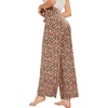 image:imageWiWi Pajama Pants for Women Bamboo Viscose Super Soft Bottoms Plus Size Cooling Wide Leg Casual Lounge Yoga Sweatpants S4XCleopard
