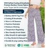 image:imageWiWi Pajama Pants for Women Bamboo Viscose Super Soft Bottoms Plus Size Cooling Wide Leg Casual Lounge Yoga Sweatpants S4XCpurple Leopard
