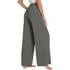 image:imageWiWi Pajama Pants for Women Bamboo Viscose Super Soft Bottoms Plus Size Cooling Wide Leg Casual Lounge Yoga Sweatpants S4XDcharcoal