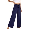 image:imageWiWi Pajama Pants for Women Bamboo Viscose Super Soft Bottoms Plus Size Cooling Wide Leg Casual Lounge Yoga Sweatpants S4XDnavy